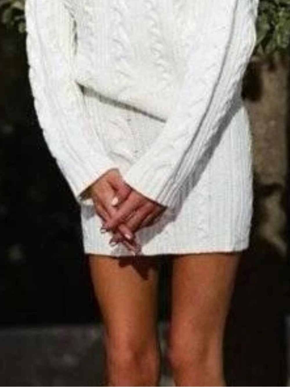 Gianni Bini Nastia Lukin Olga Cable Knit Mini Skirt Size L 🆕